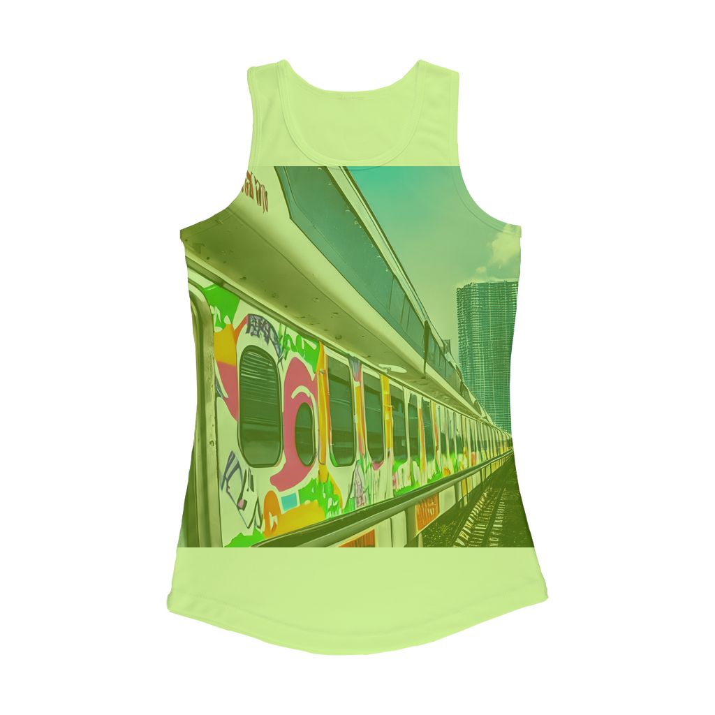 Painted Miami Metrorail Young Dolph Women Performance Tank Top