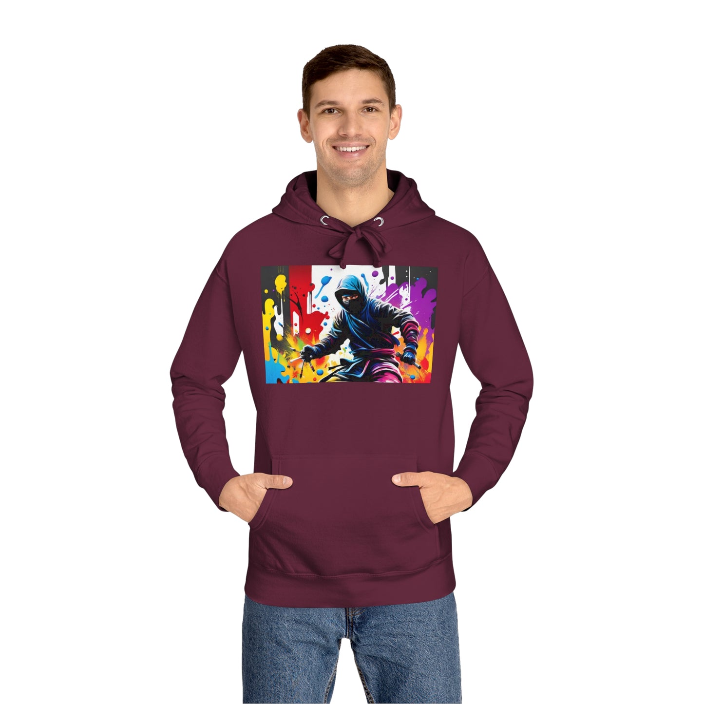 Graffiti Ninja Unisex Fleece Hoodie