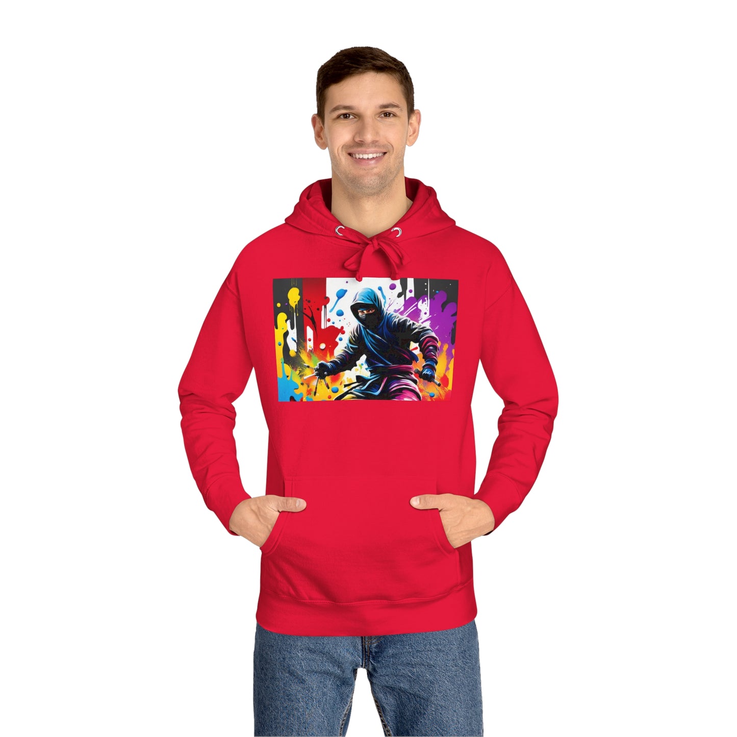 Graffiti Ninja Unisex Fleece Hoodie