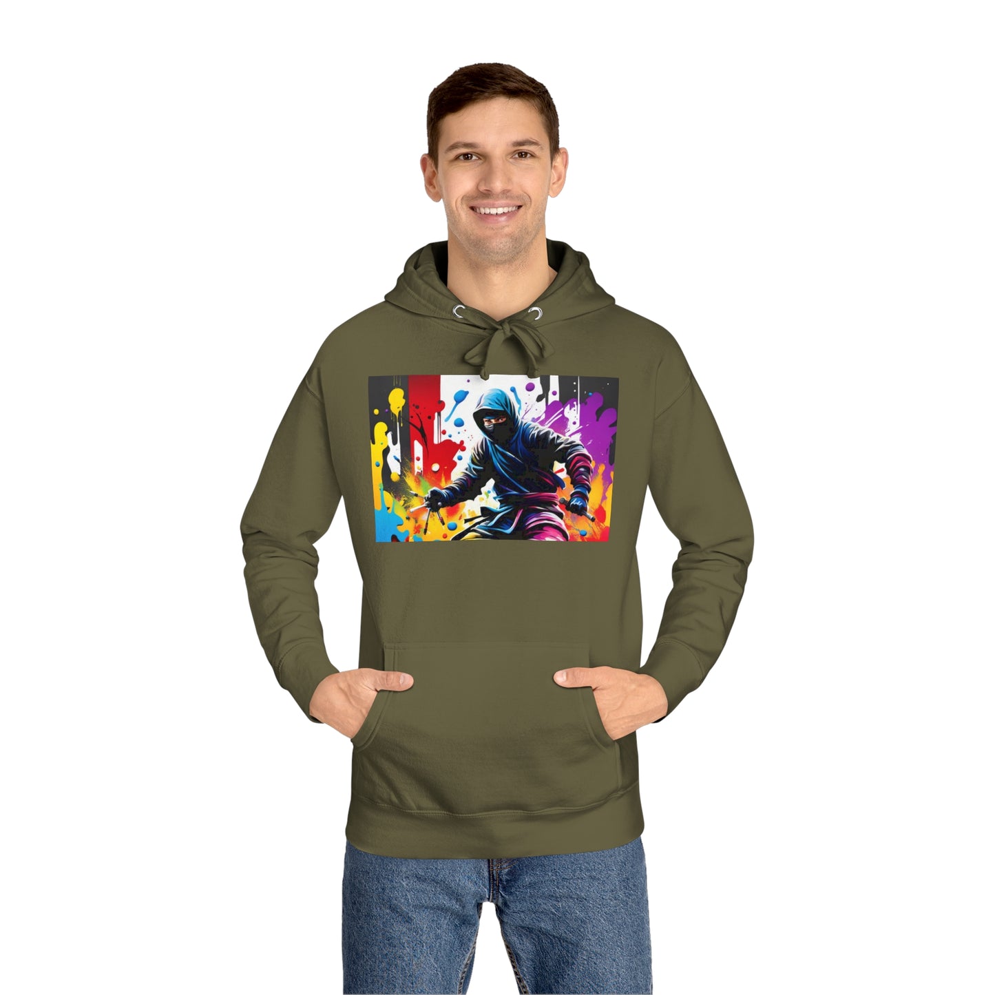 Graffiti Ninja Unisex Fleece Hoodie