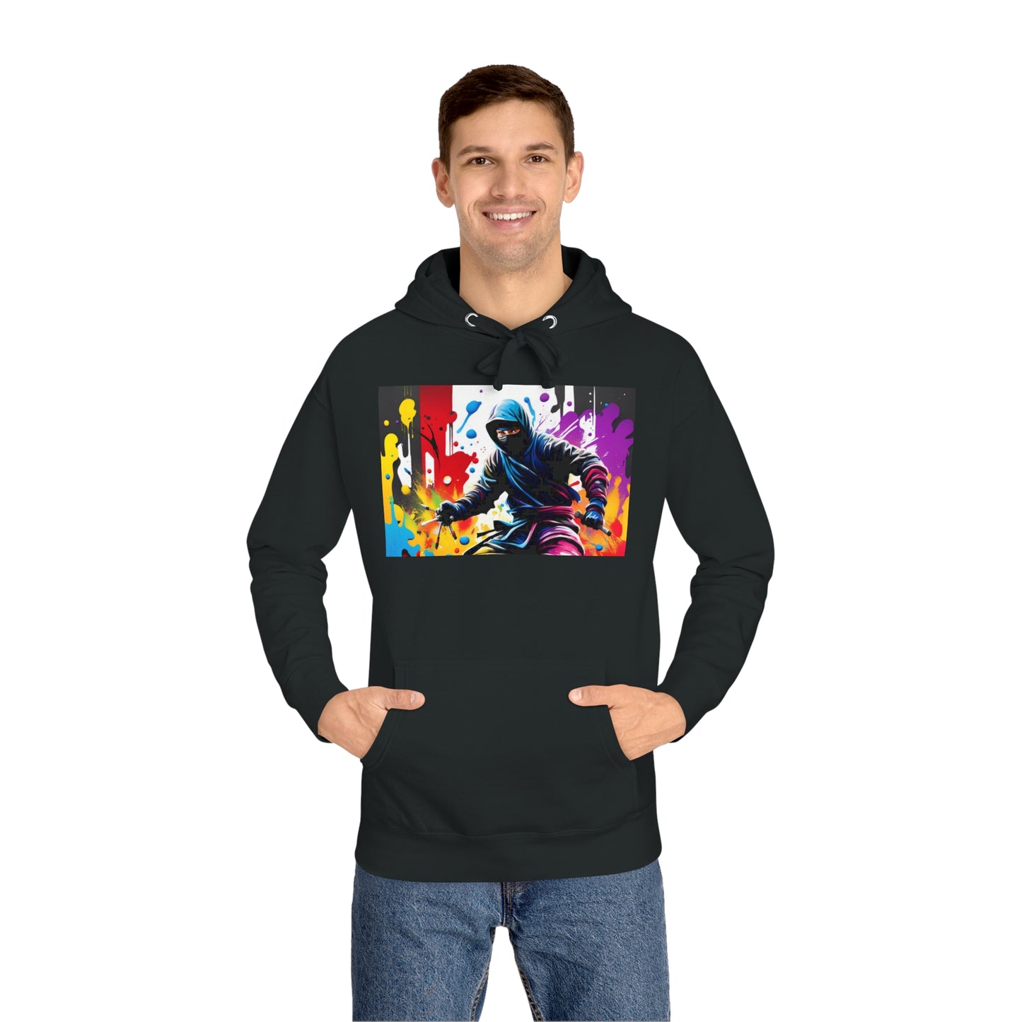 Graffiti Ninja Unisex Fleece Hoodie