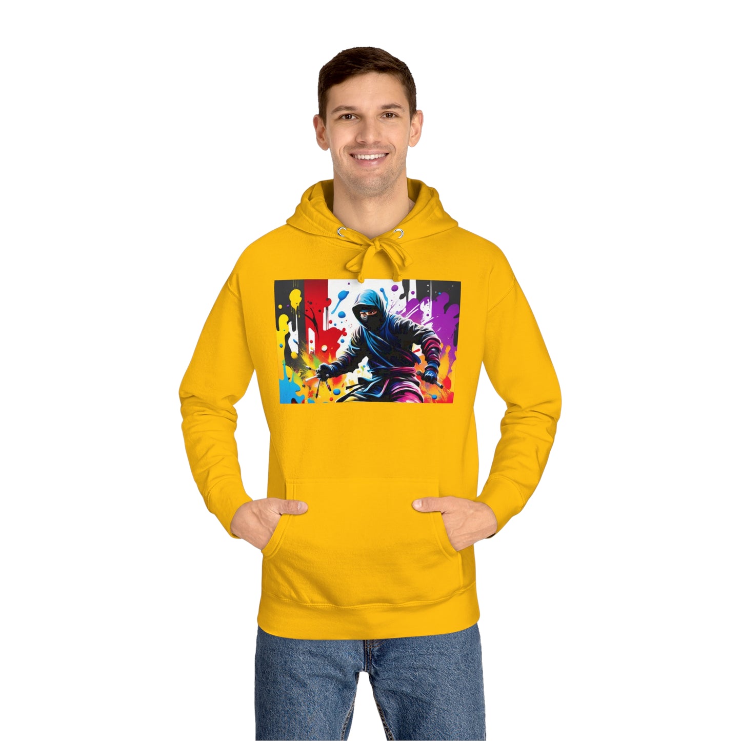 Graffiti Ninja Unisex Fleece Hoodie