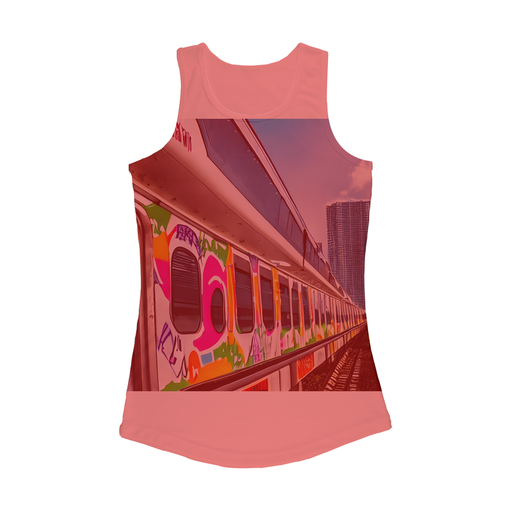 Painted Miami Metrorail Young Dolph Women Performance Tank Top