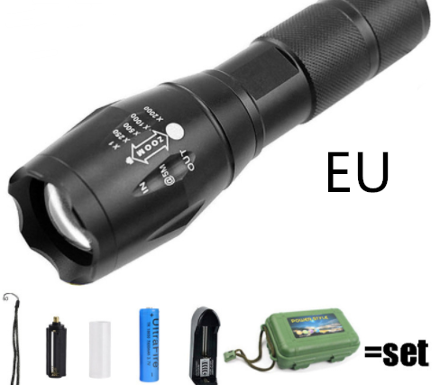 Strong Light Flashlight Rechargeable Waterproof Riding Mini Camping Premium Super Bright Flashlight