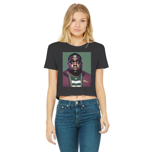 undefined Ladies love Big Poppa Cropped Edge T-Shirt