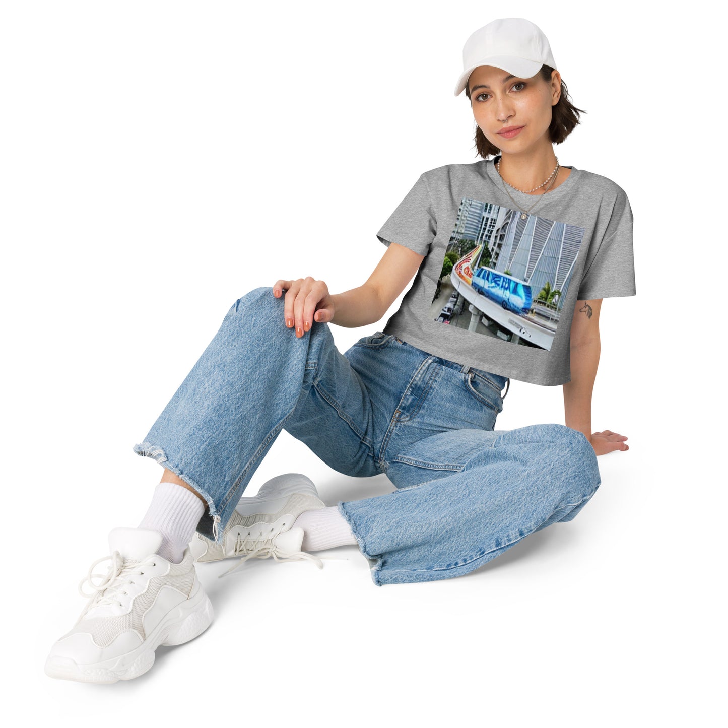 Painted MetroMover Women’s crop top