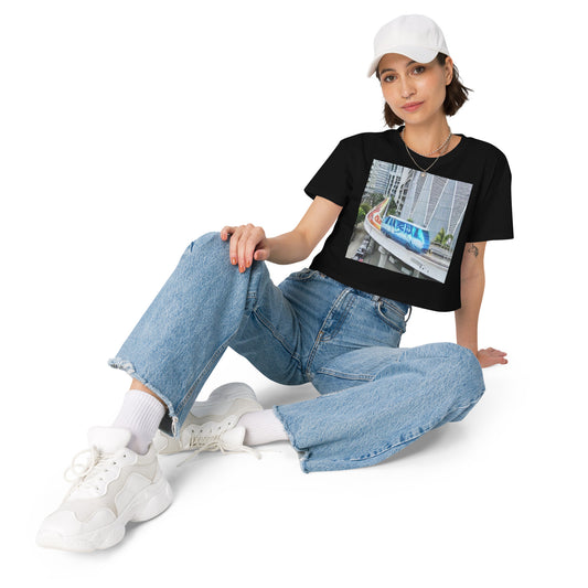 Painted MetroMover Women’s crop top